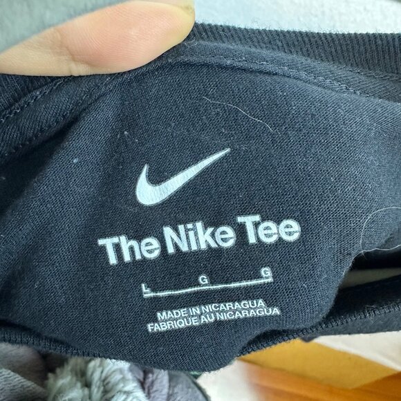 Nike Black Graphic Tee Mens L Skate Island Turtle Streetwear Faded Worn In - Picture 7 of 10